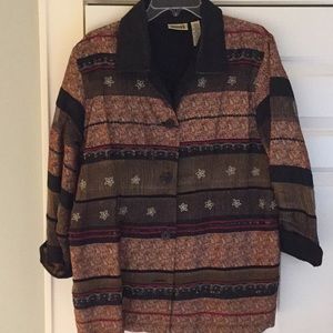 Fabulous paisley print and sequined jacket.